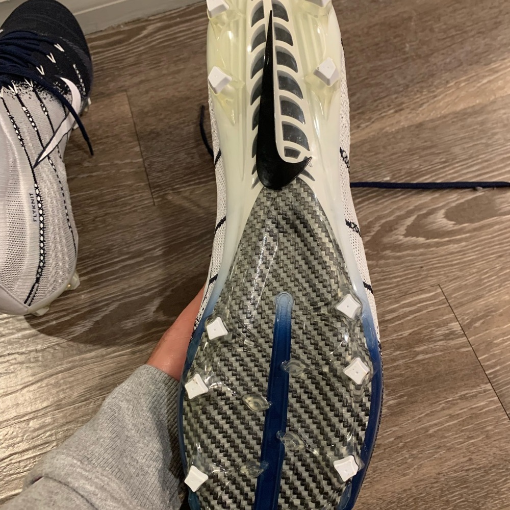 Nike Vapor Untouchable 3 Elite Navy White Football Cleats - Picture 4 of 6